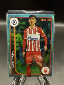 2023-24 Merlín UEFA Clubes Competiciones #62 Inbeom Hwang Aqua Prism Refractor - Imagen 1 de 2