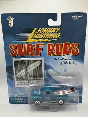 Camión Johnny Lightning Surf Rods Ford Hermosa Beach Bums - 1:64 Diecast Car Foto 1 de 4
