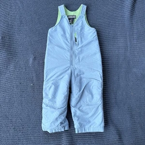 Lands' End Schneehose Latz Kleinkind Jungen Größe 3T grün blau Ski Overall Winter - Bild 1 von 7