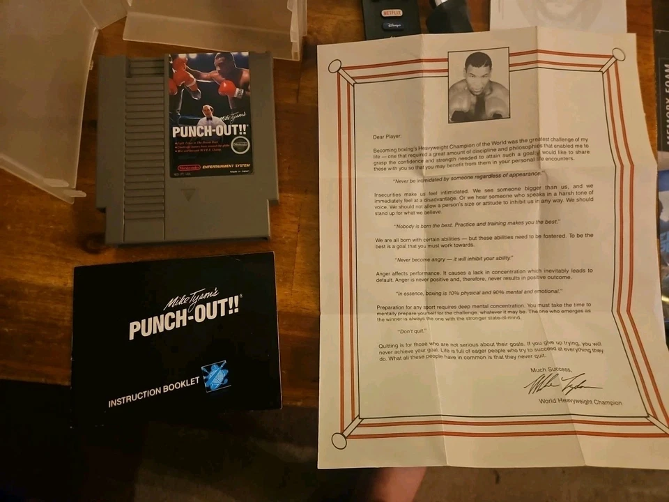Nintendo Mike Tyson's Punch-Out NES w/ Letter Insert Authentic Tested Pins Clean - Image 1 of 4