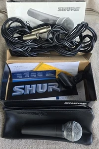 Shure SM58 LC Dynamic Vocal Microphone WITH 50' Shure Microphone Cord NOS - Picture 1 of 11