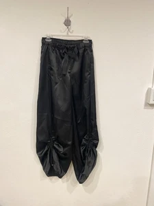 Adidas Hose Damen klein Satin Kordelzug weites Bein Trefoil Avantgarde - Bild 1 von 4