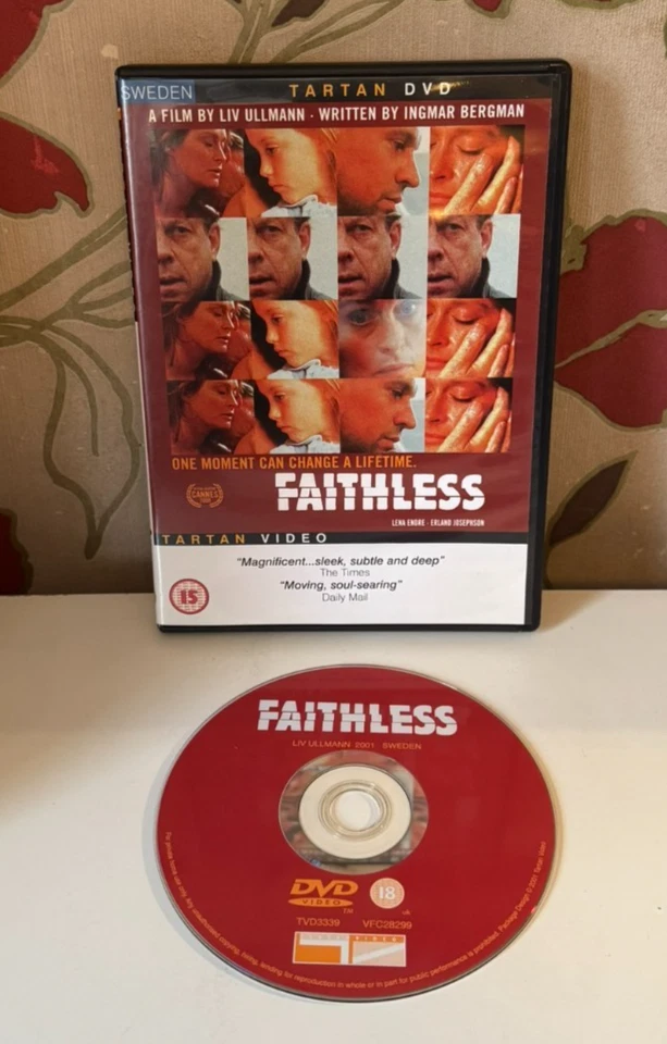 Tartan Video: Faithless Region Free DVD 2000 Liv Ullmann Ingmar Bergman Film - Image 1 of 1