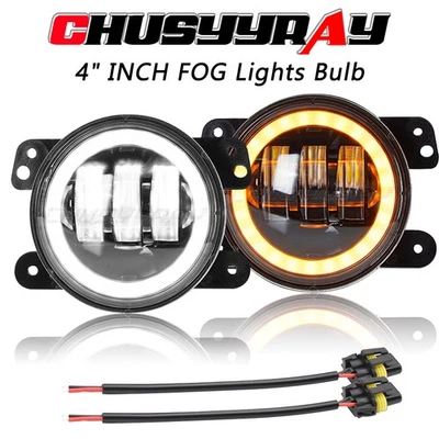 For Chrysler PT Cruiser 2006-2010 LED Fog Light Driving Lamp Clear Lens pair - Image 1 of 4
