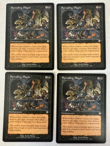 Magic The Gathering Playset x4~ Spreading Plague ~ Invasion ~ Rare ~ MTG ~ OOP - Picture 1 of 6