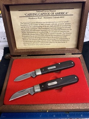 Juego de cuchillos Schrade USA Warren Whittler, asas de palo de rosa, edición LTD. Nuevo en caja Foto 1 de 4