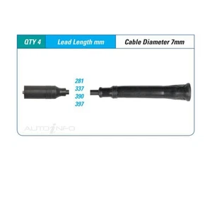 PAT Ignition Lead Set For BMW 316i E36 1.6L,1.8L M43B16 I4 8V SOHC Sedan - Picture 1 of 1
