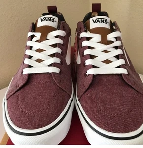 Vans Filmore Herrenschuhe Größe 8 Port weinrot klassisch Canvas niedrige Turnschuhe - Bild 1 von 7