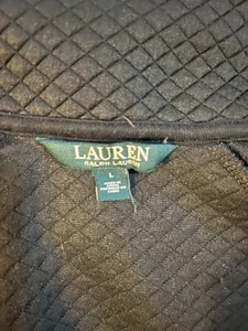 Ralph Lauren Gr. Large passt einer Medium schwarze Trainingsjacke mit Taschen Reißverschluss fro - Bild 1 von 6