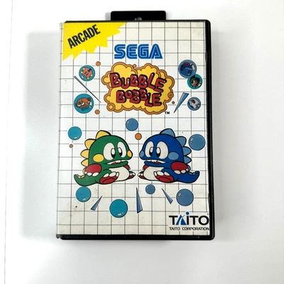 Bubble Bobble With Manual | Sega Master System SMS | Aus PAL Version | Arcade - Image 1 of 4