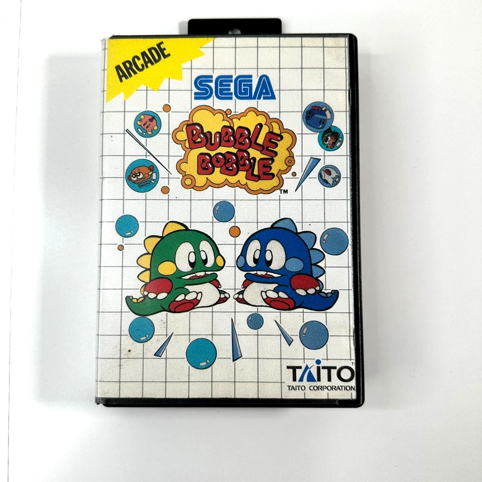 Bubble Bobble With Manual | Sega Master System SMS | Aus PAL Version | Arcade - Image 1 of 4