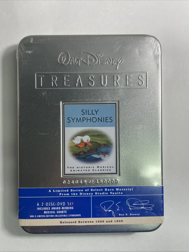 Walt Disney Treasures: Silly Symphonies - The Historic Musical Animated Classics (DVD, 2001, 2-Disc Set, Collectible Tin)