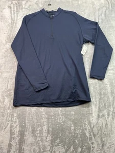 New Swannies Men Pullover XXL Blue 1/4 Zip Golf Performance Stretch Pickle Ball - Picture 1 of 12