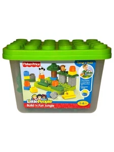 Vintage 2008 Fisher Price Build n Fun Jungle Bausteine selten unvollständig Rarität - Bild 1 von 4