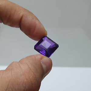 13.5 Ct Certified Natural Beautiful Octagon Cut Purple Amethyst Loose Gems Q-525