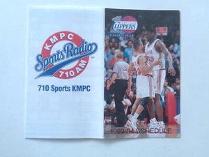1993 Los Angeles Clippers Basketball Schedule, KMPC Sports Radio - Picture 1 of 2