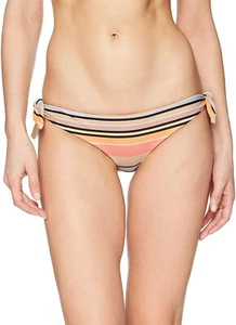 Slip bikini donna RVCA Horizon reversibile a righe sfacciato - Foto 1 di 3