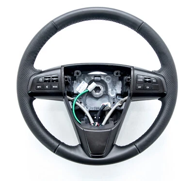 Lenkrad beziehen mit Leder für Mazda 3 II Bj. 2009-2012 NEU LEDER - Bild 1 von 4