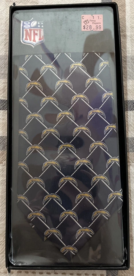 Los Angeles Chargers NFL Necktie Men's Necktie Football New In Box Free Ship - Image 1 of 1