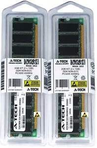 A-Tech 2GB 2 x 1GB PC3200 DDR 400 MHz Desktop DDR1 DIMM 184-Pin Memory RAM 2G 1G - Picture 1 of 2