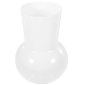 Glas Vase Ornamente Vasen Wohndeko groß hoch weiß Blumen Büro - Bild 1 von 12