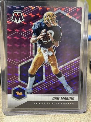 2022 Panini Mosaic Draft Picks Mosaic Purple Prizm /49 Dan Marino #9 HOF - Image 1 of 2