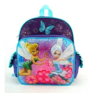 Small Backpack - Disney - Tinkerbell - Pixie Dust Purple 12" Girls School Bag - Picture 1 of 2