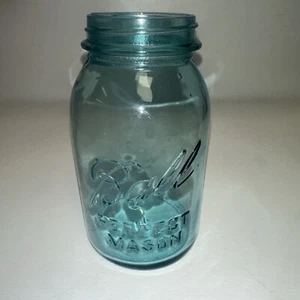 Vintage BALL BLUE Mason Canning Jar (1923-1933) 1 Quart - No lid - Picture 1 of 3