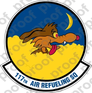 ADESIVO USAF 117° SQUADRONE RIFORNIMENTO ARIA - Foto 1 di 1