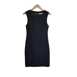 Trina Turk Barrymore Cutout Ponte Sheath Little Black Dress Size 8 - Picture 1 of 8