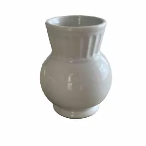 "Ionic" White Ironstone Antique Toothbrush Holder Cup Knowles, Taylor, & Knowles - Picture 1 of 4