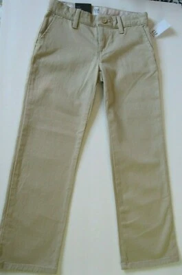 GAP Kids Girls Beige Classic Chino Khakis Uniform Pants Size 5 Regular NWT - Image 1 of 4