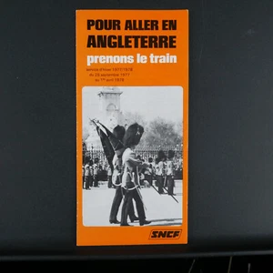 Pour Aller en Angleterre prenons le train 1977 Sealink Paris London Southampton - Picture 1 of 6