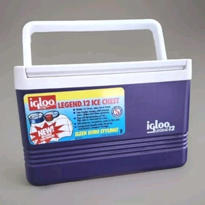 Vintage Igloo Legend 12 Cooler Purple & White FlipTop Ice Chest RARE - Picture 1 of 10