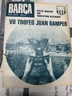 1972 Official Magazine VII Gamper Barcelona CSKA Sofia Borussia Mönchengladbach