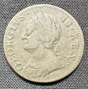 Great Britain - 1754 George II - Farthing - Honest Wear - Picture 1 of 2