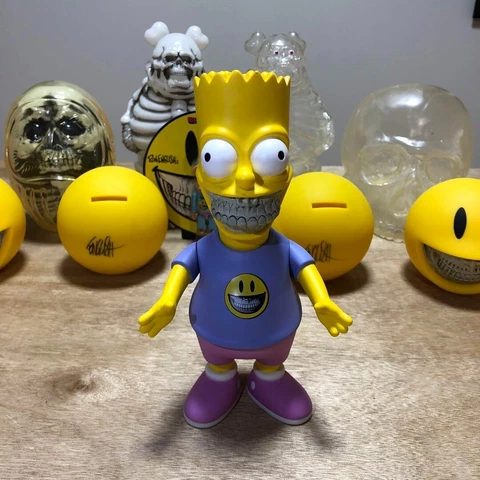 Ron English Simpsons Bart Artist Figure BART GRIN! no box Cover