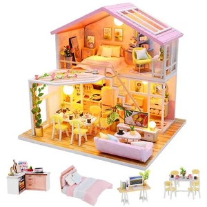 DIY Miniature Dollhouse Kit, Mini House Building Kit for Adults, Tiny House M... - Picture 1 of 8