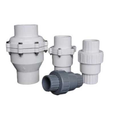 PVC Check Valves Solvent Weld 25/32/40/50/63/75/90/110/160mm Non-Return Valve - Image 1 of 4