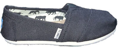 Zapato sin cordones TOMS clásico de lona negro talla 6 para mujer Foto 1 de 4