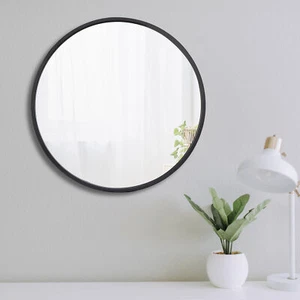 18"/24"/30"/36" Round Mirror Metal FrameWall Mounted Makeup Mirror Bathroom - Picture 1 of 53