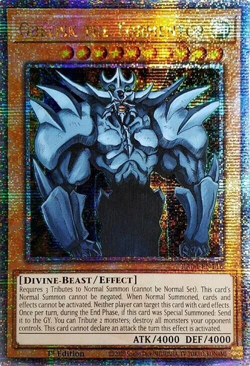 Obelisk the Tormentor (RA04-EN116) - Quarter Century Secret Rare - 1st Edition - Image 1 of 1