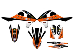 2017-2018 EXC RICOCHET Orange Senge Graphics Kit Compatible with KTM - Foto 1 di 10