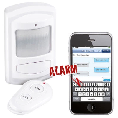 VisorTech PIR-Bewegungsmelder mit SIM-Karten-GSM-Funktion, Batteriebetrieb - Bild 1 von 2