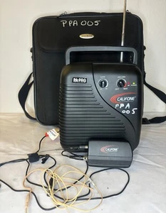 CALIFONE PA PRO PA-10A WIRELESS PA SYSTEM W/ WIRELESS MICROPHONE & AC ADAPTOR - Picture 1 of 8