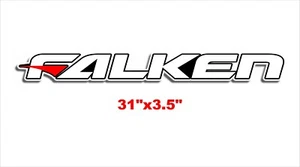 30" Falken Parabrisas Banner Vinilo Adhesivo Ventana Carreras Drift Gráficos - Imagen 1 de 2