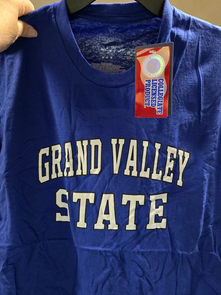 Grand Valley State Lakers Mens SS T-shirt Royal Blue NWT Fanatics Med - Image 1 of 1