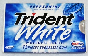 Trident menta blanca vintage - Imagen 1 de 4