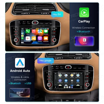 6,2" 4G+64G Autoradio Android 14 GPS WiFi CarPlay Für FIAT Punto 199 Linea 12-16 - Bild 1 von 4