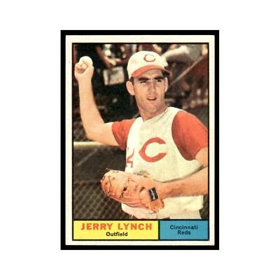 Jerry Lynch 1961 Topps #97 Cincinnati Reds Baseball Card EX - Image 1 of 3